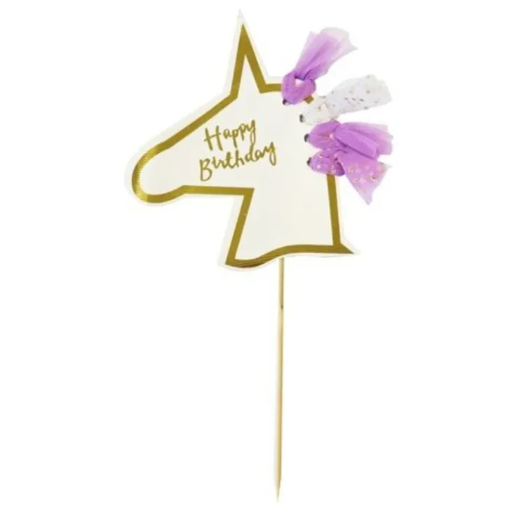 Cake topper tête de licorne-Cerf Dellier Online