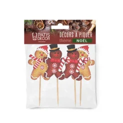 Cake toppers bonhommes en pain d'épices-Cerf Dellier New