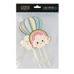 Cake toppers nuages et montgolfière-Cerf Dellier Outlet