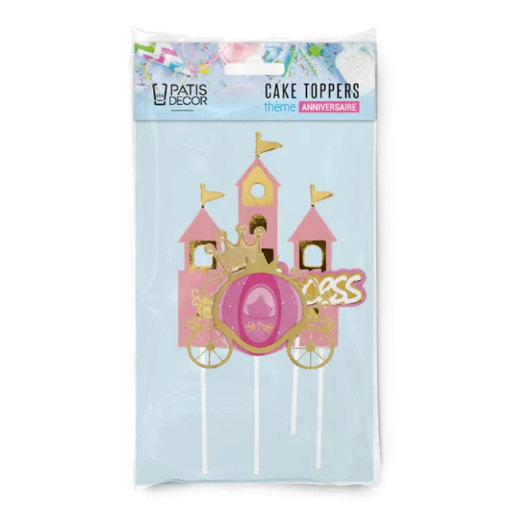 Cakes toppers Anniversaire princesses 2 (x3)-Cerf Dellier