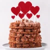 Cakes toppers cœurs brillants (x7)-Cerf Dellier Sale