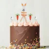Cakes toppers lapin de Pâques (x5)-Cerf Dellier Best