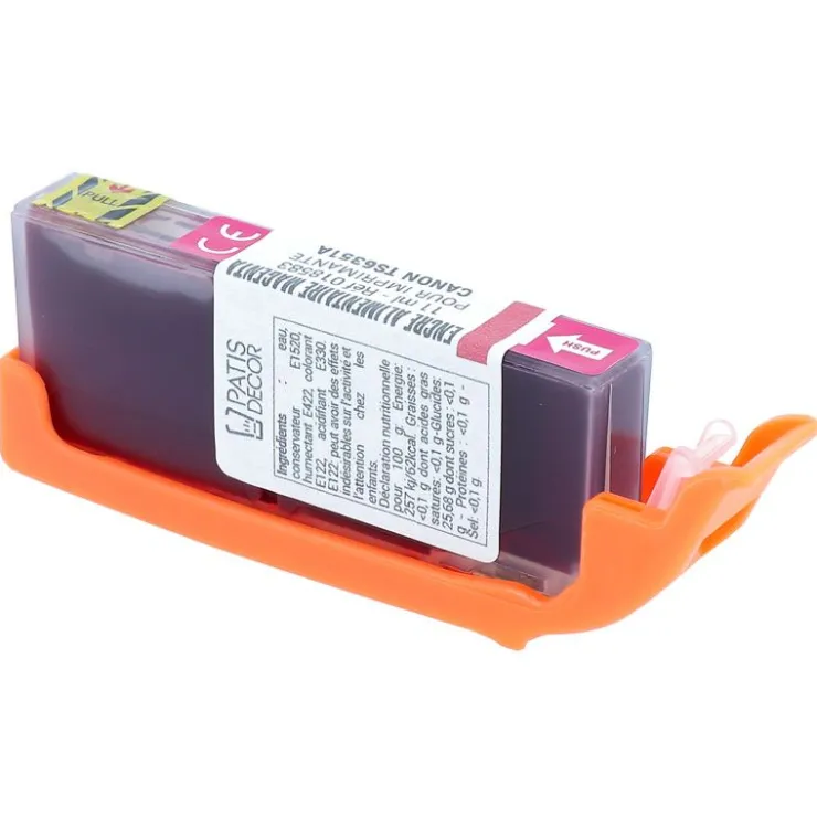 Cartouche d'encre alimentaire rouge magenta pour imprimantes TS6351/TS705A-Cerf Dellier Online