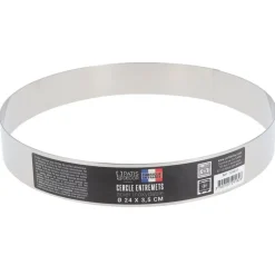 Cercle à entremets inox H 3,5 cm Ø 24 cm-Cerf Dellier Discount