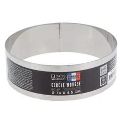Cercle à mousse inox H 4,5 cm Ø 14 cm-Cerf Dellier Hot
