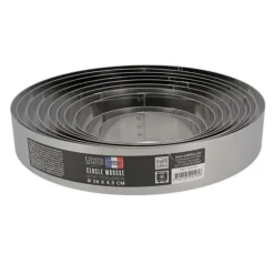 Cercle à mousse inox H 4,5 cm Ø 12 cm-Cerf Dellier Hot