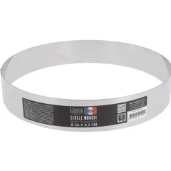 Cercle à mousse inox H 4,5 cm Ø 26 cm-Cerf Dellier Clearance