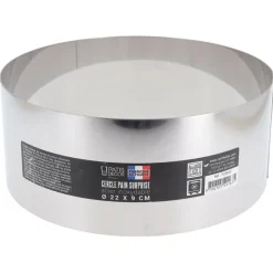 Cercle à pain surprise inox H 9 cm Ø 22 cm-Cerf Dellier Sale