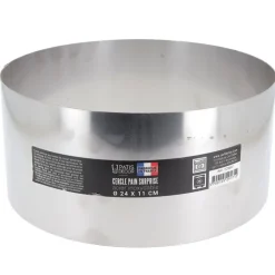 Cercle à pain surprise inox H 11 cm Diam 24 cm-Cerf Dellier Discount