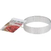 Cercle à tarte perforé inox H 2 cm Ø 8 cm-Cerf Dellier Discount
