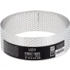 Cercle à tarte perforé inox H 3,5 cm Ø 10 cm-Cerf Dellier