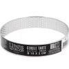 Cercle à tarte perforé inox H 2 cm Ø 10 cm-Cerf Dellier Hot
