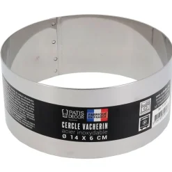 Cercle à vacherin inox H 6 cm Ø 14 cm-Cerf Dellier Clearance
