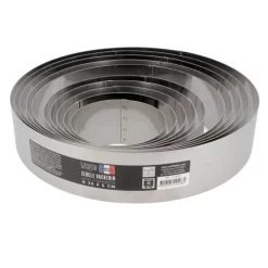 Cercle à vacherin inox H 6 cm Ø 28 cm-Cerf Dellier Best