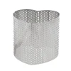 Cercle perforé cœur en acier inoxydable cœur - 8 x 8 cm-Cerf Dellier New