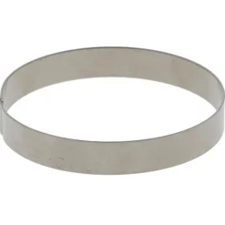 Cercles à pâtisserie inox 8,5 cm H 1,6 cm (x10)-Cerf Dellier