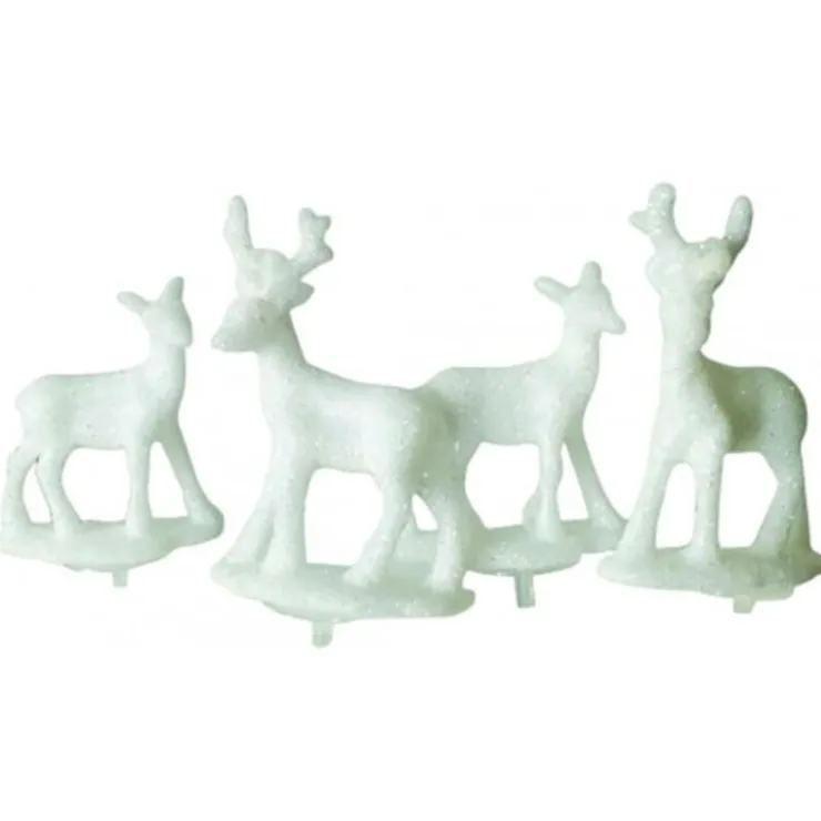 Cerf et biche blancs sur pique (x2)-Cerf Dellier Sale