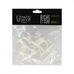 Cerf et biche blancs sur pique (x2)-Cerf Dellier Sale
