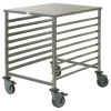 Chariot de fermentation inox 60x80 cm entrée 600 8 niveaux-Cerf Dellier New
