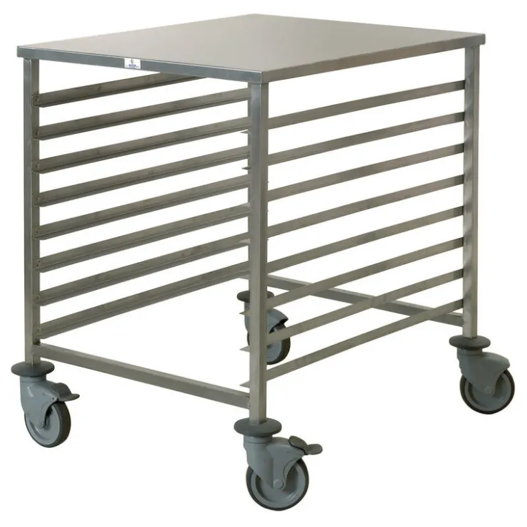 Chariot de fermentation inox 60x80 cm entrée 600 8 niveaux-Cerf Dellier New
