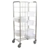 Chariot inox pour 16 bacs à pâtons espacement 18,5 cm-Cerf Dellier Online