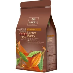 Chocolat de Couverture au Lait Lactée 35 % 5 kg-Cerf Dellier Best