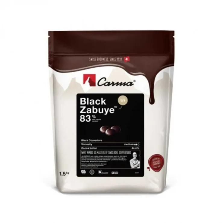 Chocolat de Couverture Black Zabuye 83 % 1,5 Kg-Cerf Dellier Discount