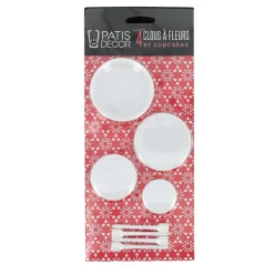 Clous à fleurs et à cupcakes (x4)-Cerf Dellier Discount