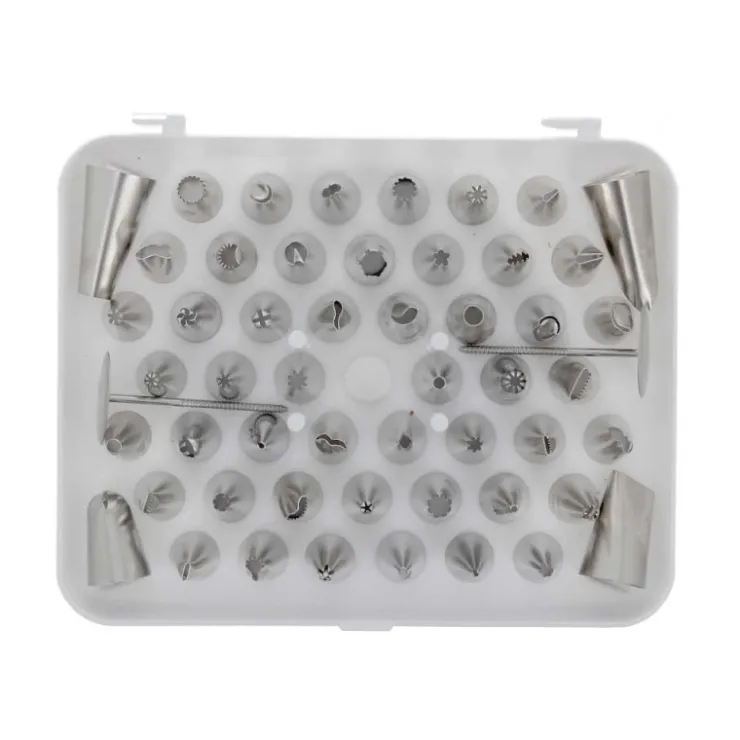 Coffret 52 douilles décors fins inox-Cerf Dellier Best