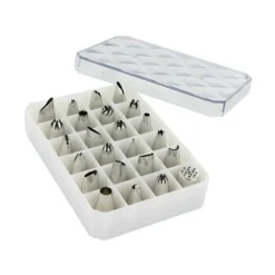 Coffret 24 douilles décors fins inox-Cerf Dellier Online