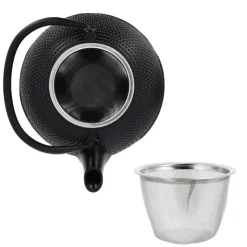 Coffret théière + tasses à points en fer noir - 900 ml-Cerf Dellier Hot