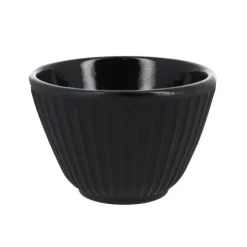 Coffret théière + tasses à rayures en fer noir - 800 ml-Cerf Dellier Hot