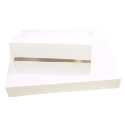 Coffrets lunch blancs (x 100)-Cerf Dellier Outlet