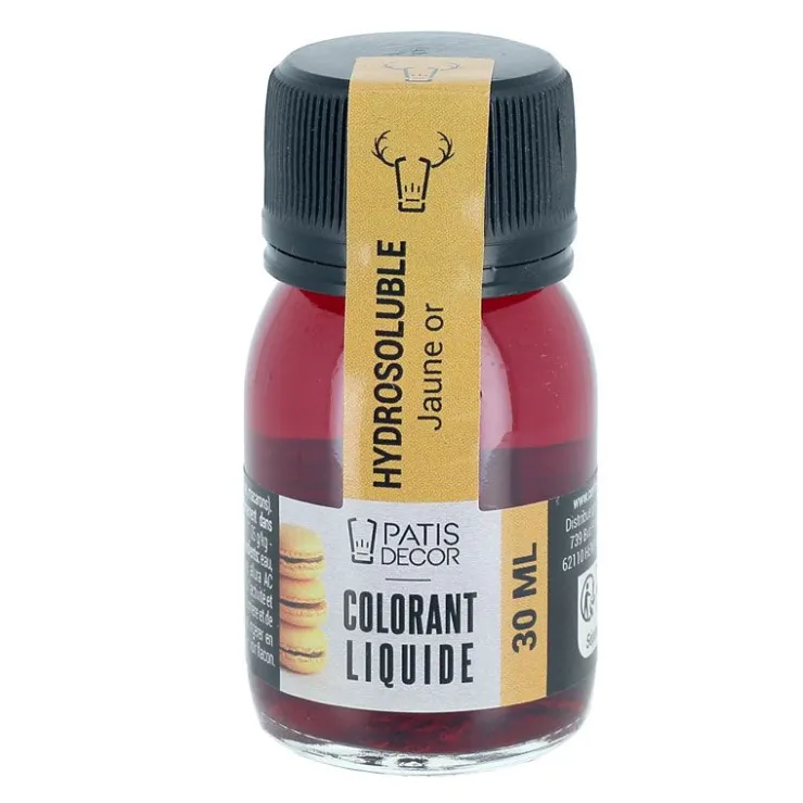 Colorant liquide hydrosoluble jaune or 30 ml-Cerf Dellier Hot