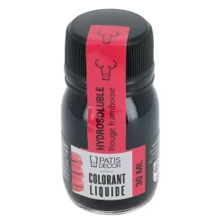 Colorant liquide hydrosoluble rouge framboise 30 ml-Cerf Dellier Outlet