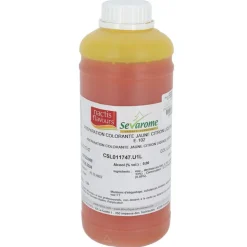 Colorant liquide hydrosoluble jaune citron 1L-Cerf Dellier Hot