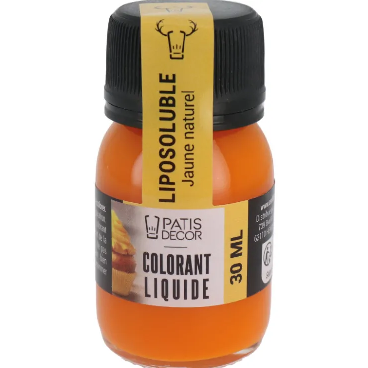 Colorant liquide liposoluble jaune naturel 30ml-Cerf Dellier Outlet