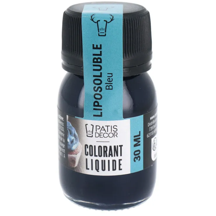 Colorant liquide liposoluble bleu 30 ml-Cerf Dellier Clearance