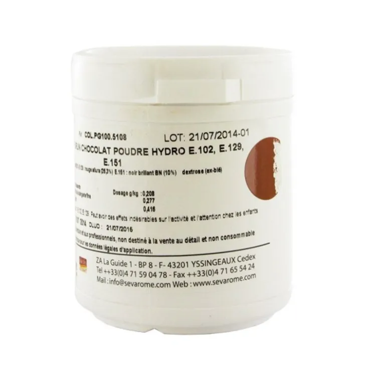 Colorant poudre alimentaire Chocolat 100 g-Cerf Dellier Clearance