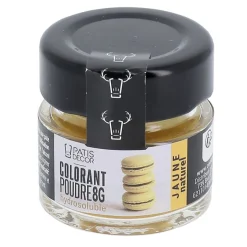 Colorant poudre hydrosoluble jaune naturel 8 g-Cerf Dellier Best