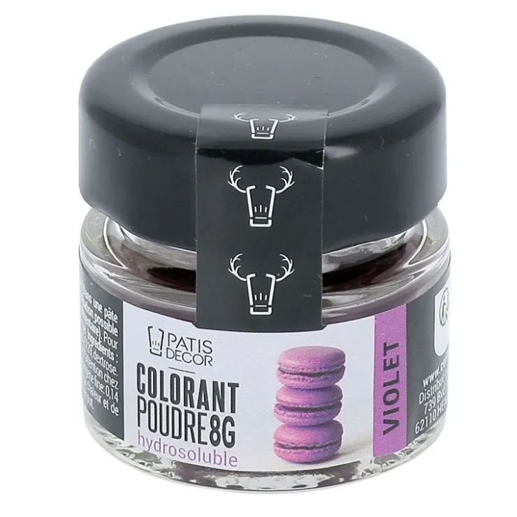 Colorant poudre hydrosoluble violet 8 g-Cerf Dellier Discount
