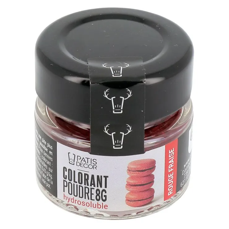 Colorant poudre hydrosoluble rouge fraise 8 g-Cerf Dellier Sale
