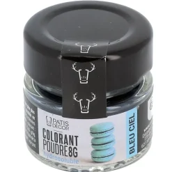 Colorant poudre hydrosoluble bleu ciel 8 g-Cerf Dellier Sale