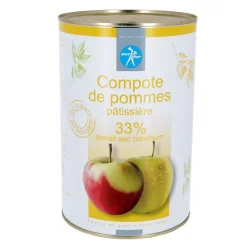 Compote de pommes pâtissières 33% 4,350 kg-Cerf Dellier Best