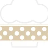 Contour de gâteau individuel crème pois blancs 45 mm (10 m)-Cerf Dellier Clearance
