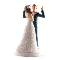 Couple mariés mains en l'air 20 cm-Cerf Dellier New