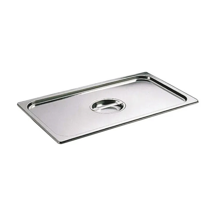 Couvercle inox avec poignée GN 2/1 - pour bac gastronorme sans anse-Cerf Dellier Best