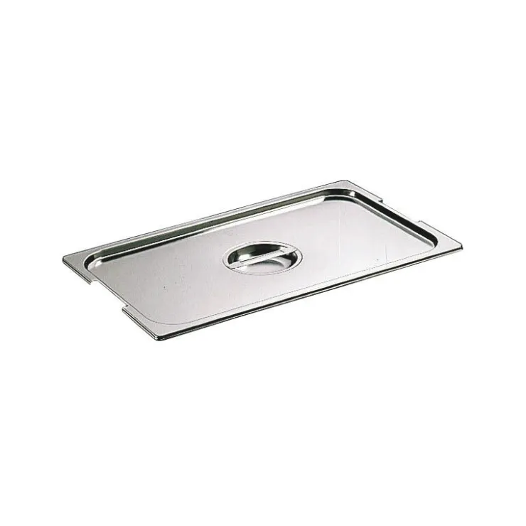 Couvercle inox avec poignée GN 1/2 - pour bac gastronorme avec anses fixes ou escamotables-Cerf Dellier New