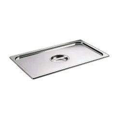 Couvercle inox avec poignée GN 2/4 - pour bac gastronorme sans anse-Cerf Dellier Best