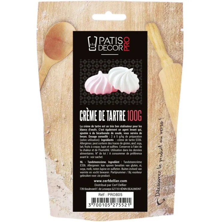 Crème de tartre 100 g-Cerf Dellier
